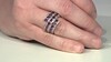 Zilveren ring met rhodolieten