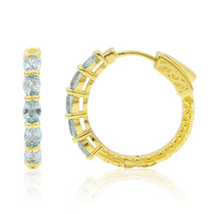 Boucles d'oreilles en argent et Zircon de Ratanakiri