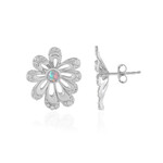 Boucles d'oreilles en argent et Opale Welo (de Melo Essence)