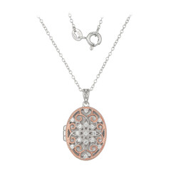 Collar en plata con Zircón (Adela Silber)