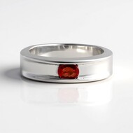 Anello in argento con Rubino Tanzania