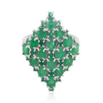 Anello in argento con Smeraldo Brasiliano