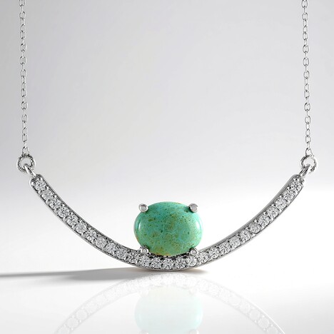 Collana in argento con Turchese Tyrone (Faszination Türkis)