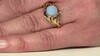 Anillo en plata con Ópalo azul