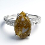 Anello in argento con Quarzo Dinosauro