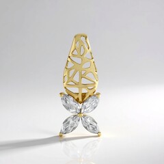 Ciondolo in oro con Zircone (Ornaments by de Melo)