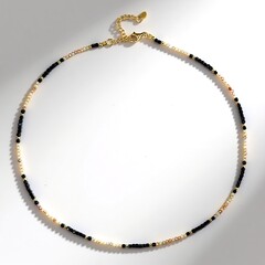 Collana in argento con Spinello Nero