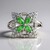 Anello in argento con Tsavorite della Tanzania