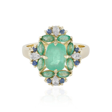 Anello in oro con Smeraldo Russo (Adela Gold)