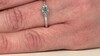 Anillo en plata con Esmeralda color Paraiba