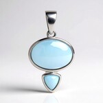 Ciondolo in argento con Larimar