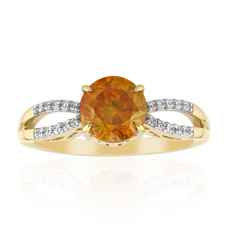 Anillo en oro con Esfalerita