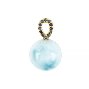 Pendentif en argent et Larimar