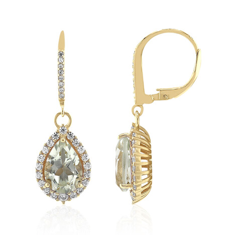 Orecchini in argento con Ametista Verde