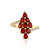 Tanzanian Ruby Silver Ring