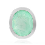 Colgante en plata con Cuarzo verde pastel (MONOSONO COLLECTION)