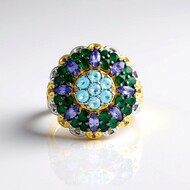 Edelstein-Silberring (Gems en Vogue)
