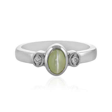 Chrysoberyll-Katzenauge-Silberring