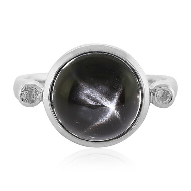 Anello in argento con Diopside Stellato d'India