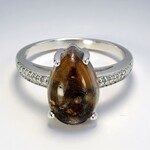 Anello in argento con Quarzo Dinosauro