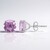 Orecchini in argento con Fluorite Viola
