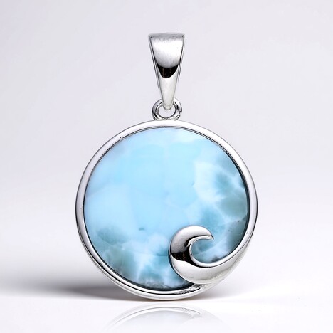 Ciondolo in argento con Larimar