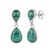 Orecchini in argento con Malachite
