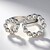 Anello in argento con Zaffiro Bianco