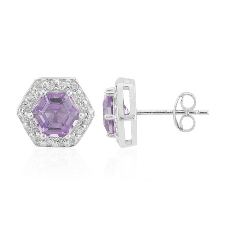 Amethyst-Silberohrringe