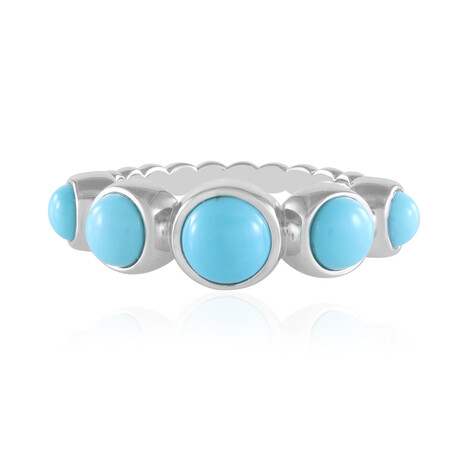 Bague en argent et Turquoise Sleeping Beauty (de Melo Essence)
