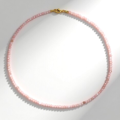 Collana in argento con Quarzo Rosa