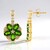 Orecchini in argento con Diopside Russo