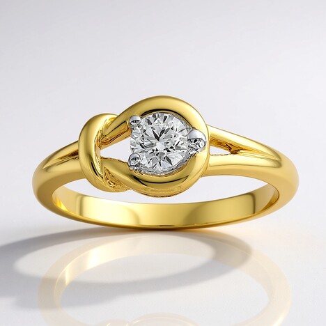 Anello in oro con Diamante SI1 (G) (Annette)