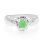 Anillo de hombre en plata con Crisoprasa imperial