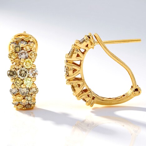 Orecchini in oro con Diamante Fancy SI2 (CIRARI)