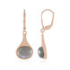 Boucles d'oreilles en argent et Labradorite pourpre de Maniry (KM by Juwelo)
