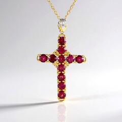 Collana in argento con Rubellite