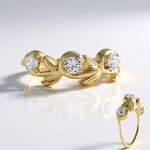 Anello in oro con Diamante I2 (H) (de Melo Gold)