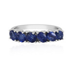 Anillo en plata con Cianita de Nepal
