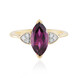 Anillo en oro con Granate Magenta