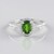Anello in argento con Diopside Russo