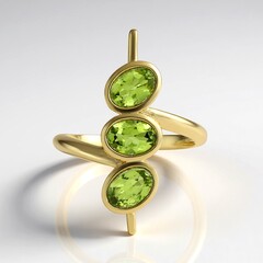 Anello in argento con Peridoto