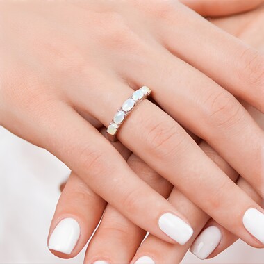 Welo-Opal-Silberring