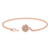 Brazalete en plata con Diamante SI1 (G) (Annette)