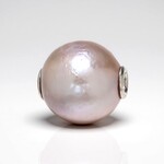 Charm in argento con Perla d'Acqua Dolce Porpora (MONOSONO COLLECTION)