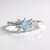 Anello in argento con Topazio Blu Cielo