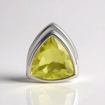 Ciondolo in argento con Quarzo Ouro Verde (MONOSONO COLLECTION)