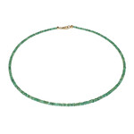 Sambia-Smaragd-Goldhalskette
