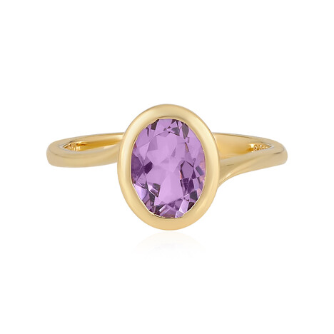 Zilveren ring met een amethist