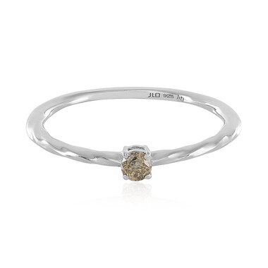 Anello in argento con Diamante Champagne I3